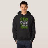 Blijf Kalm En Word Vegan Hoodie (Voorkant volledig)