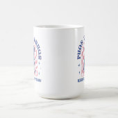 Blijf kalm en zet op retro pugs niet drugs koffiemok (Center)