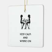Blijf kalm en zeuren op Ornament (Links)