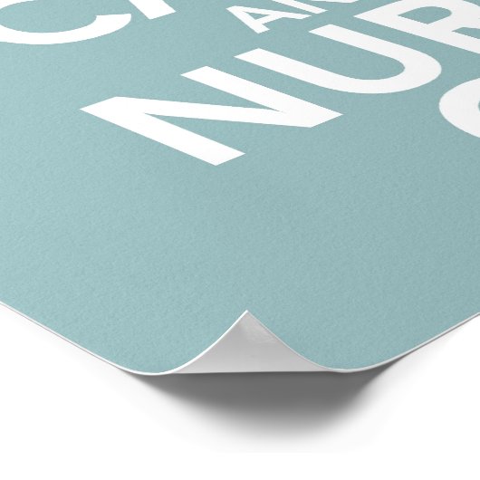 Blijf kalm en zuster. poster (Hoek)