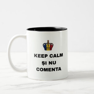 BLIJF KALM EN ZWEIG STIL TWEEKLEURIGE KOFFIEMOK