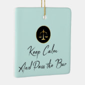 Blijf Kalm. Geef de balk door. Keramisch Ornament (Rechts)