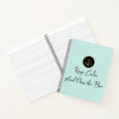 Blijf Kalm. Geef de balk door. Notitieboek (Binnen)