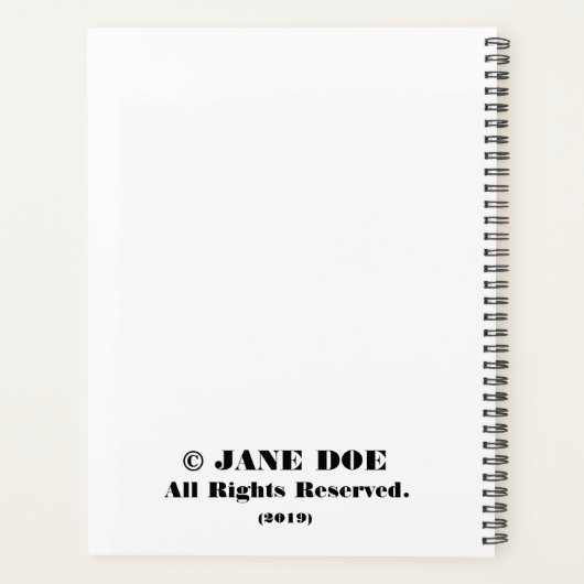 Blijf Kalm. Geef je examens af Planner (Achterkant)