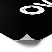 Blijf kalm Geen ovaria-achtige anatomie Pun Dark B Poster (Hoek)