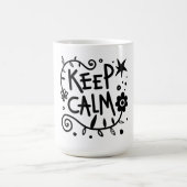 Blijf kalm, graffiti, natuur koffiemok (Center)