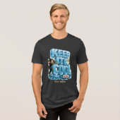 Blijf Kalm Grappige Spreadsheet Humor T-shirt (Voorkant volledig)