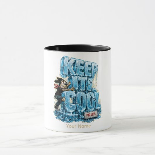Blijf Kalm Grappige Spreadsheet Humor T-shirt Mok (Midden)
