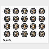 Blijf kalm het is alleen 1 april ronde sticker (Vel)