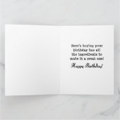 Blijf kalm, het is je verjaardag kaart (Binnen)