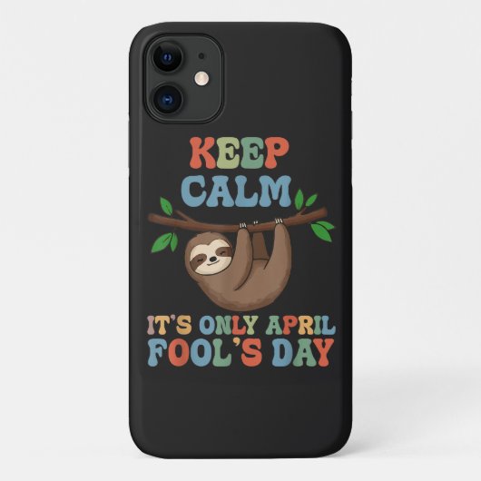 blijf kalm het is maar 1 april Case-Mate iPhone case (Achterkant)
