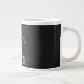 blijf kalm het is maar 1 april grote koffiekop (Rechts)