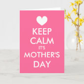 Blijf kalm Het is Moederdag Wenskaart voor mama Kaart (Gele Bloem)
