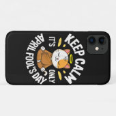 Blijf kalm, het is slechts 1 april Case-Mate iPhone case (Achterkant (horizontaal))
