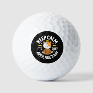 Blijf kalm, het is slechts 1 april golfballen