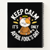 Blijf kalm, het is slechts 1 april notitieboek (Achterkant)