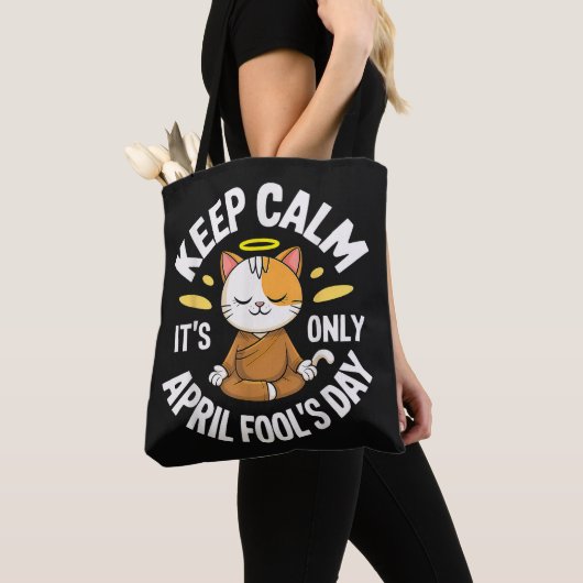 Blijf kalm, het is slechts 1 april tote bag (Dichtbij)