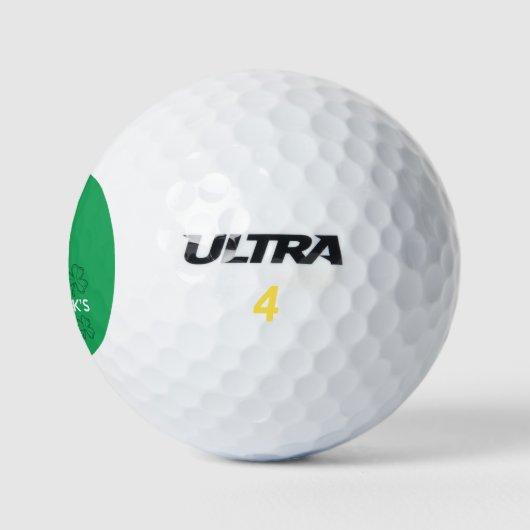 Blijf kalm Het is St Patrick's Day Irish Golfballen (Logo)