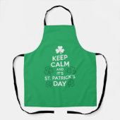 Blijf kalm Het is St Patrick's Day Irish Schort (Voorkant)