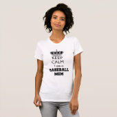 Blijf kalm, honkbal moeder shirt (Voorkant volledig)