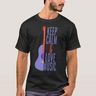 Blijf kalm & hou van muziek! t-shirt