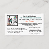 Blijf kalm & huur een boekhouder visitekaartje (Achterkant)