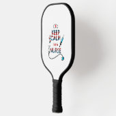 Blijf kalm Iam verpleegster Pickleball Paddle (Links)