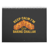 Blijf kalm Ik bak Challah Grappig Chanoeka Kalender (Hoes)