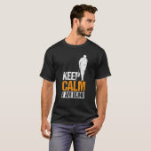 Blijf kalm ik ben blinde mensen 1 t-shirt (Voorkant volledig)