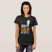 Blijf kalm ik ben blinde mensen 1 t-shirt (Voorkant volledig)