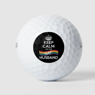 Blijf kalm Ik ben de homoseksuele echtgenote Vader Golfballen