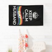 Blijf kalm Ik ben de homoseksuele echtgenote Vader Spandoek (Insitu)