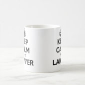 Blijf kalm ik ben een advocaat-witte Mok (Center)