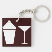 BLIJF KALM IK BEN EEN BARMAN (Mixologist) Sleutelhanger (Achterkant)