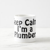 Blijf kalm, ik ben een loodgieter koffiemok (Center)