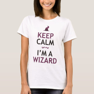 Blijf kalm ik ben een tovenaar t-shirt