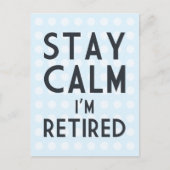 Blijf kalm ik ben in de steek briefkaart (Voorkant)