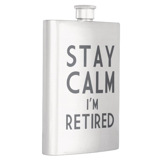 Blijf kalm ik ben in de steek flacon (Rechts)