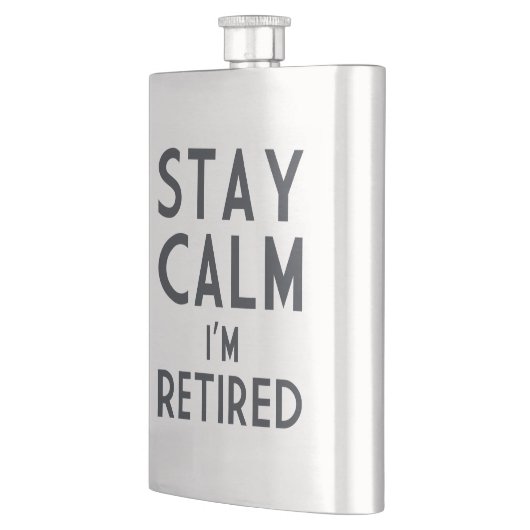 Blijf kalm ik ben in de steek flacon (Links)