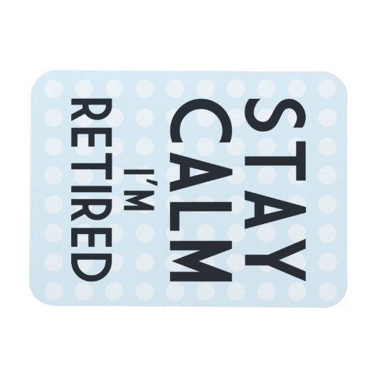 Blijf kalm ik ben in de steek magneet (Horizontaal)