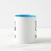 Blijf kalm ik ben in de steek mok (Midden)