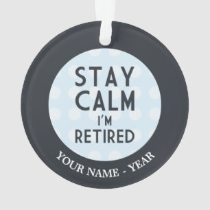 Blijf kalm ik ben in de steek ornament