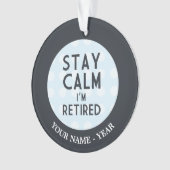 Blijf kalm ik ben in de steek ornament (voorkant)