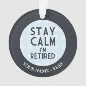 Blijf kalm ik ben in de steek ornament (voorkant)