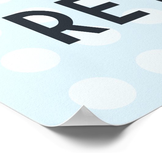 Blijf kalm ik ben in de steek poster (Hoek)