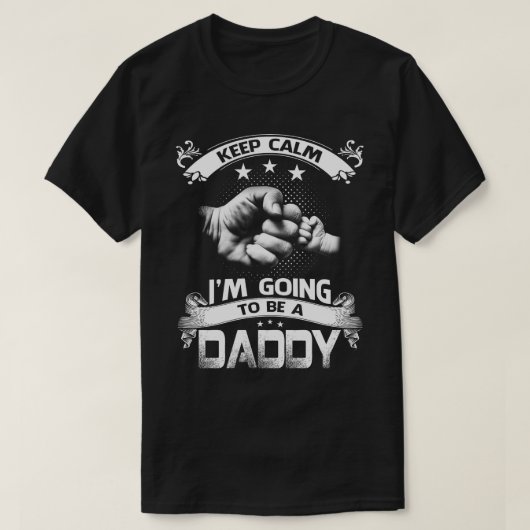 Blijf kalm, ik word papa. t-shirt (Design voorkant)