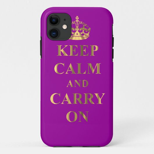 Blijf kalm in elke kleur Case-Mate iPhone case (Achterkant)