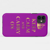 Blijf kalm in elke kleur Case-Mate iPhone case (Achterkant (horizontaal))
