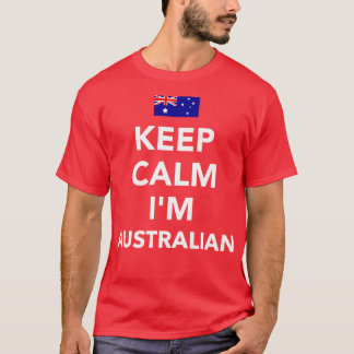 Blijf kalm in het Australisch T-shirt