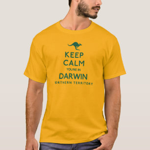 Blijf kalm Je bent in Darwin Northern Territory T-shirt